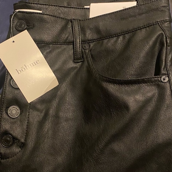 BOHME - Kancan Vegan Leather Pant in Black - Picture 8 of 11